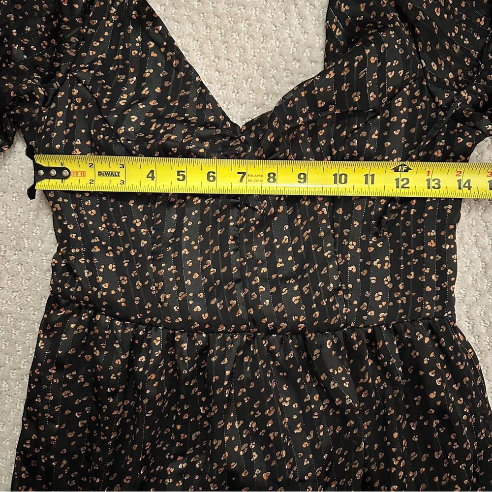 JAPNA Boho Cottagecore Floral Midi Dress with Smocked Back | Tie Back | Size S - Picture 7 of 7